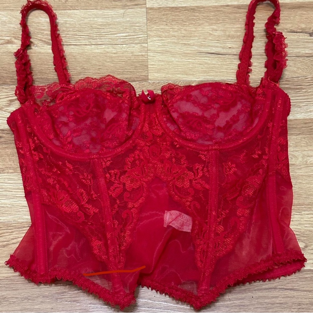 Lady Marlene Red Lace Corset